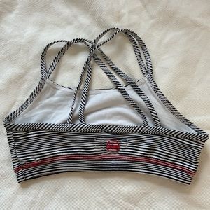 Black and white stripped SOLOW sports bra